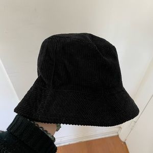 Black UO Corduroy Bucket Hat